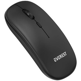 Resim Everest Sm-12 Kablosuz+usb 2,4ghz Optik Wireless Sıyah Mouse Diğer 