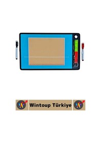 Resim Voleyboltaktik Profesyonel Amatör Okul Tam Yarı Saha Çift Taraf Mıknatıslı Voleybol Taktik Tahtası 