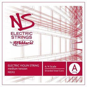 Resim D'Addario NS312 4/4M NS Tek Elektro Keman Teli (A) 