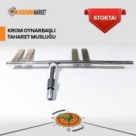 Resim Taharet Musluğu Krom Oynarbaşlı Elektrikli/maceratörlü Tuvalet Ile Uyumlu 
