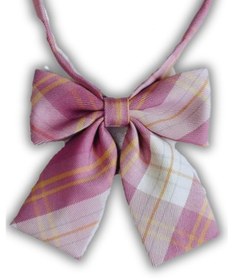 Resim Waves And Pebbles Ekose Kadın Papyon Pembe Açık Pembe 