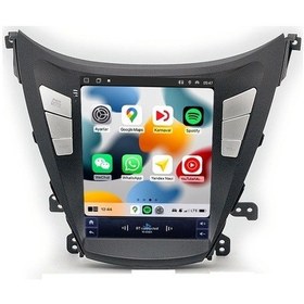 Resim Hyundai Elantra Tesla 2011-2014 8gb Ram 64gb Hafıza 4 Çekirdek Carplay Kamera Android Multimedya 9" 