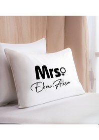 Resim Bk Gift Kişiye Özel İsimli Pamuklu Yastık Kılıfı-6 50x70cm , Sevgiliye , Ev si, Tasarım Ev Tekstili 