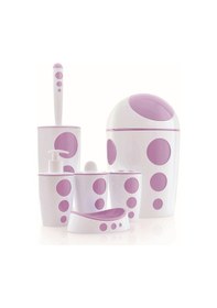 Resim Flora Punto Banyo Seti 6 Parça F378 Mavi 