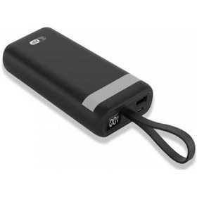 Resim 20,000 mAh Powerbank LED EL Feneri Özellikli Kablolu Taşınabilir Şarj Cihazı 