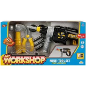 Resim MCM Group 4606 Zapp Toys My Workshop Matkaplı Tamir Seti 9 Parça 
