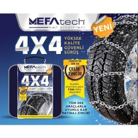 Resim 215/65X16 Kalın Takmatik Zincir 4X4 Mefatech 1050 