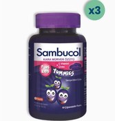 Resim Sambucol Plus Kids Yummies 60 Çiğneme Tableti 3 Adet 