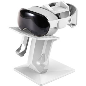 Resim Pazly Vr001 Vision Pro / Meta Quest 2/3 Masaüstü Standı Abs. Depolama Tutucu 