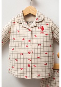 Resim U.s.polo Assn Kız Bebek Pijama Takım - Beyaz Beyaz 