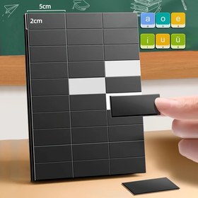 Resim 90 Adet Manyetik Dikdörtgen Seti - 50x20mm, Çift Taraflı Kendinden Yapışkanlı & Buzdolabı Düzenleme, Sanat Projeleri & Vizyon Panoları için Mıknatıs 