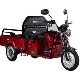 Resim Stmax Gf200 3 Tekerli Elektrikli Moped - Kırmızı 