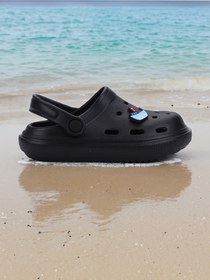 Resim Kiko Kids Eva Plaj Havuz Okul Kreş Erkek Çocuk Terlik Twg 755 Siyah 