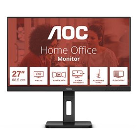 Resim AOC 27E3QAF 27" 4 ms Full HD Pivot 75 Hz IPS Monitör 