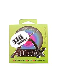 Resim Aurax 3arx18 Üçlü Paket Kısa Sap Bağlama Teli 018 Profesyonel 