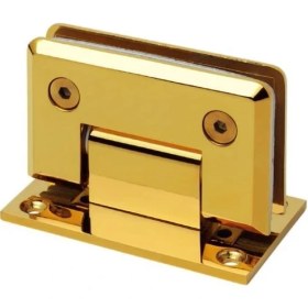 Resim Dizaynaks Parlak Sarı Altın Cam Kapı Menteşesi - Ortadan 