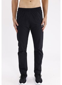 Resim Esnek Mikro Likra Karışımlı Lastikli Bel Yan Cepli Rahat Kalıp Hareket Özgürlüğü Sunan Eşofman Altı Black-ecru 