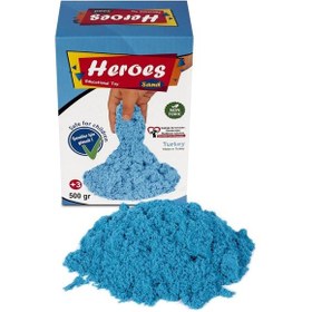 Resim Dede Aksesuarlı Mavi Kinetik Oyun Kumu / 500Gr 