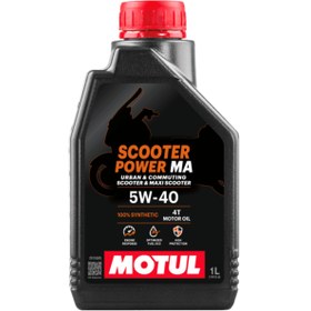 Resim Motul Scooter Power 5W-40 MA 4T Motosiklet Motor Yağı 1 Lt 