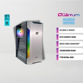 Resim Quantum Gaming DAZZLE DZ1700 R5-7600X 32 GB 1 TB NVMe SSD 8 GB RTX5060Ti Freedos Free Dos Masaüstü Oyuncu Bilgisayarı 