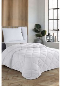 Resim Formeya Beyaz Tek Kişilik Yastık ve Yorgan Seti 155X215 