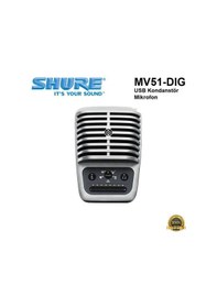 Resim Shure Mv51-Dıg Usb Kondanstör Mikrofon 