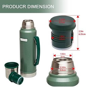 Resim ChangTa Parts Shop Yedek Termos Tıpası Stanley Klasik Vakum Yalıtımlı Geniş Ağızlı Şişe için 1, 1 QT, 2 QT, Changta | Parts Shop 1.1 QT & 2 QT Geniş Ağızlı Şişeler için Yedek Termos Durdurucu, Sızdırmaz Su Şişesi Kapağı Yedek Parçalar 