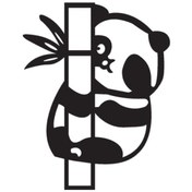 Resim Panda Ve Bambu Sticker 30 X 39 Cm 