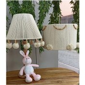 Resim Woodhub Bebek / Çocuk Odası Özel Tasarım Kız-Erkek Bebek Odası Avize Abajur (Ahşap Ayaktır) Seti 