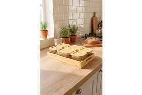 Resim Bernardo Lumos 13 Parça Tepsili Kahvaltılık 