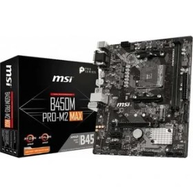 Resim Msi B450M PRO-M2 Max AMD B450 3200MHz DDR4 mATX Anakart 