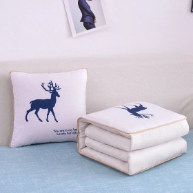 Resim Zhuque Üzerinde Logo Baskılı Ikisi Bir Arada Yastık Yorganı, Çok Fonksiyonlu Araba Kanepe Yastığı Yorganı (Yurt Dışından) 