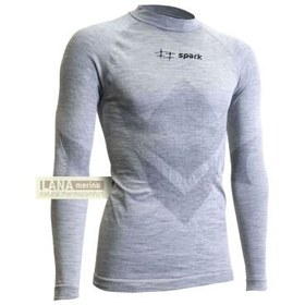Resim Spark Giau MA621 Seamless Merino Termal Üst İçlik Gri 
