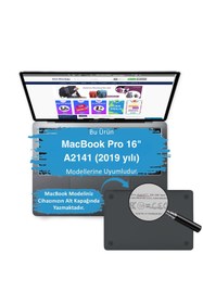 Resim Mcstorey Macbook Pro Kılıf 16 inç A2141 Modeli 2019 yılı ile Uyumlu Parlak Kristal Iz Yapmaz Sert Kapak 