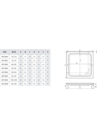 Resim Shower 100X100 Kare Duş Teknesi 