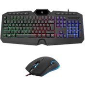 Resim Frısby Fk-4865qu Usb Q Tr Mm Siyah Kablolu Gamıng Klavye Mouse Set Optik 