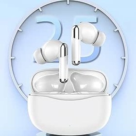 Resim Tercüman Kulaklıkları Bluetooth, 74 Dil Ve 70 Aksan. Çevirmen Kulaklıkları Gerçek Zamanlı, APP'li Yapay Zeka Çevirmen Kulaklıkları, Seyahat, İş Ve Günlük Kullanım Için%97 Doğruluk (Beyaz) 