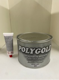 Resim yb yılmaz boya Polygold Polyester Macun Extra Soft Gri 2700 gr 