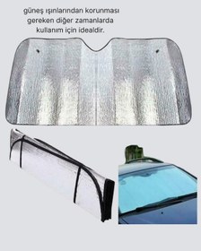 Resim Zengemtx Katlanabilir Araba Güneşliği Uv Işınlarına Karşı Maksimum Koruma 