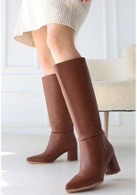 Resim Pabucmarketi Taba Kadın Topuklu Çizme Çok Renkli 