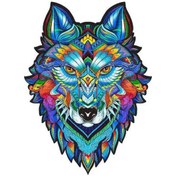 Resim Yaozixia Aslan Anormalliği Ahşap Puzzle Düzensiz Sereoskopik Hayvan Düz Oyuncak Ahşap Puzzle 