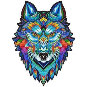 Resim Yaozixia Aslan Anormalliği Ahşap Puzzle Düzensiz Sereoskopik Hayvan Düz Oyuncak Ahşap Puzzle 