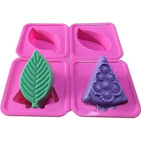 Resim Silikon 4 Lü Desenli Kalıp 4 No 