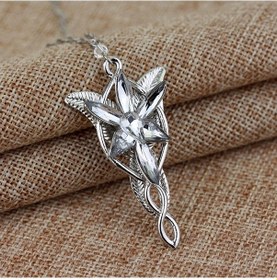 Resim A-Leaf Lord Of The Rings Arwen Evenstar Kolye Du27By Beyaz 