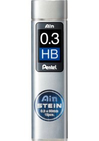 Resim Pentel Ain Stein Hi-Polymer Uç 0.3 Mm N Hb 15 Adet 
