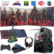 Resim Rogame I5 13400F 32GB DDR4 1TB M2 6GB RTX3050 Çift 24\ Mon. Oyun Bilgisayarı (Gaming SET) 