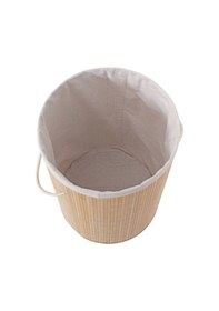 Resim Ev Düzeni İçin Yuvarlak Bambu Kirli Sepeti Diğer 