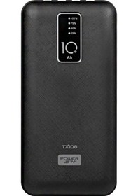 Resim Powerway Tx108 10000 Mah Siyah Göstergeli Ekstra Kablolu 4 Çıkışlı Powerbank Altın - Dore 