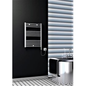 Resim Radiva Haiti Elektrikli Havlupan 200 Watt 600 x 700 cm Düz Krom (On/off Düğmeli) 