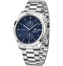 Resim Fochsia Benyar Multifonksiyonel Çelik Mavi Kadranlı Kuartz Kol Saati Diğer 